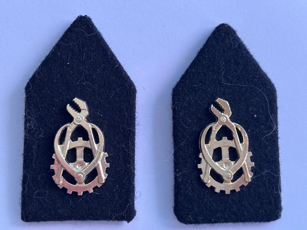 Set kraag emblemen technische troepen, Verzenden, Landmacht, Nederland, Kleding of Schoenen