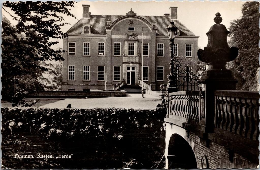 Kasteel Eerde Ommen - 2 ansichtkaarten (1949), Verzenden, 1940 tot 1960, Gelopen, Overijssel