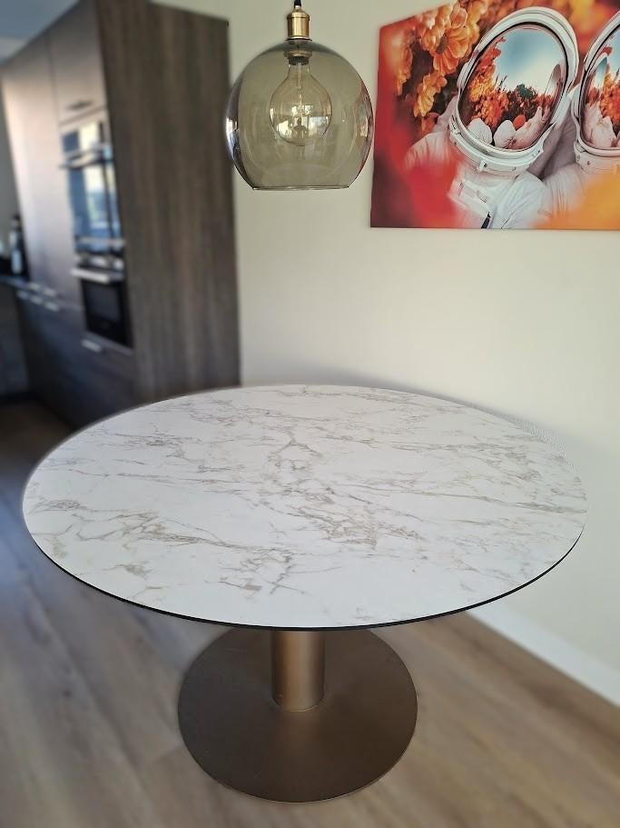 Ronde Eettafel Sucre (Ø130) – Zitmaxx, Ophalen, Rond, Zo goed als nieuw, Vier personen