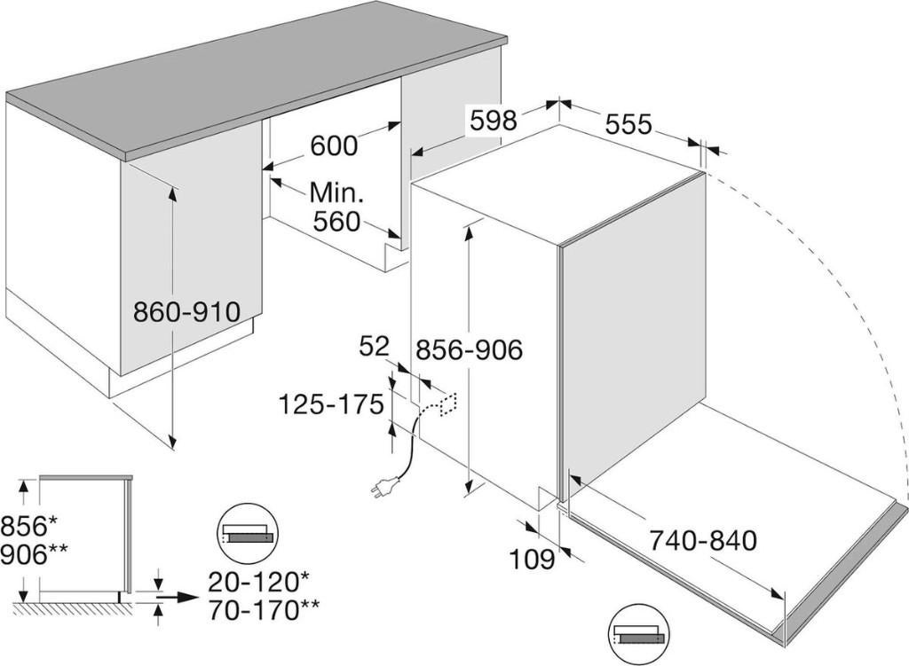 Pelgrim GVWC270XL inbouw (Vaatwasser) *Nieuw*, Minder dan 85 cm, 8 tot 10 kg, Nieuw, Ophalen of Verzenden