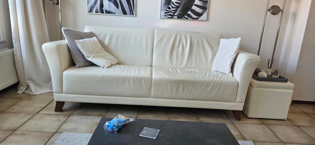 Gratis 2,5 zits bank van Lederland, Ophalen, Gebruikt, 150 tot 200 cm, Tweepersoons