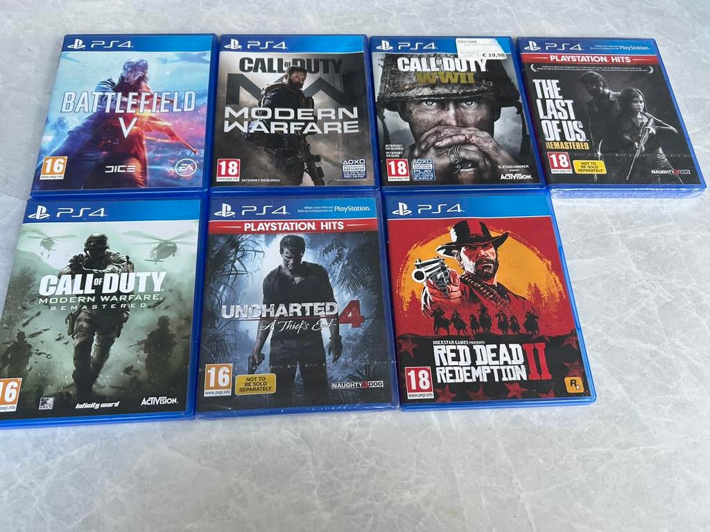 PS4 spellen: Call of Duty, Battlefield, Red Dead Redemption, Spelcomputers en Games, Games | Sony PlayStation 4, Ophalen, Vanaf 16 jaar