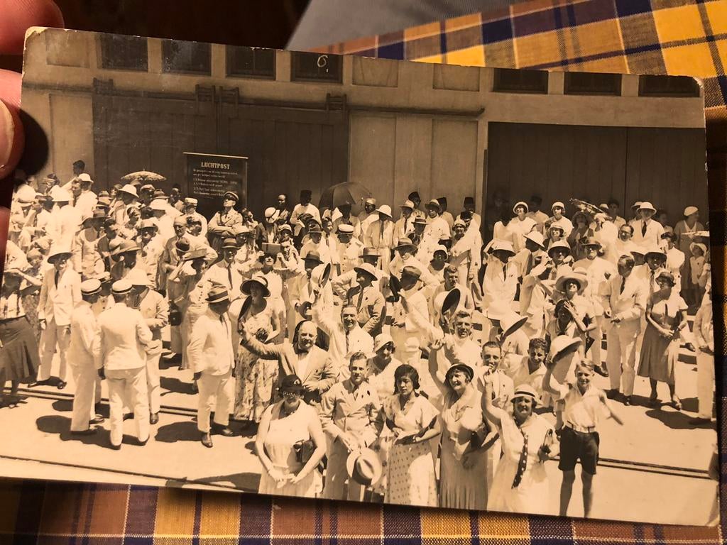 Fotokaart - kade Soerabaja - 1933, Verzenden, Voor 1940, Foto