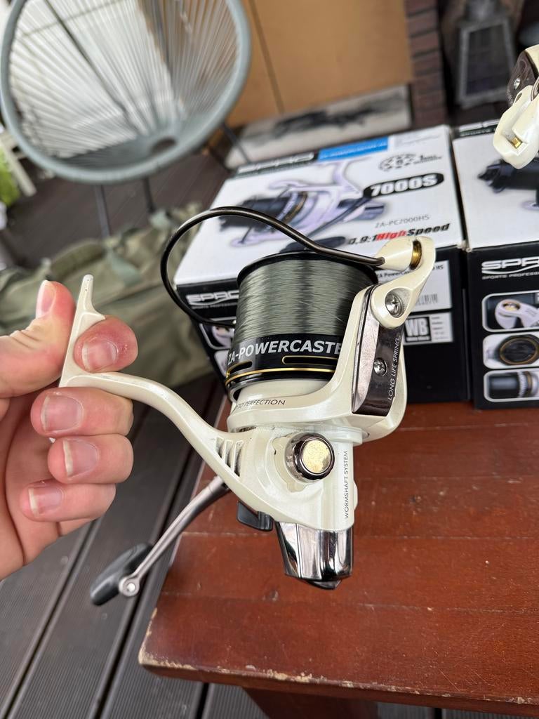 Spro za powercaster 7000hs 2x, Ophalen of Verzenden, Gebruikt, Molen