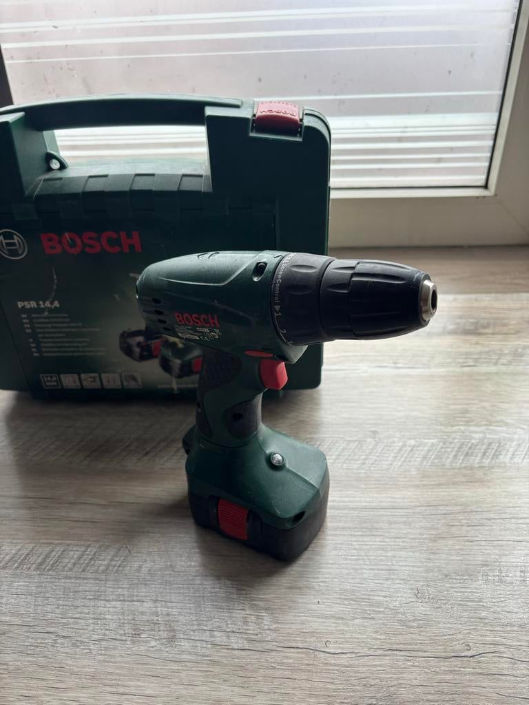 Bosch PSR 14.4 Accuboormachine, Doe-het-zelf en Verbouw, Gereedschap | Boormachines, Ophalen of Verzenden, Gebruikt, Minder dan 400 watt