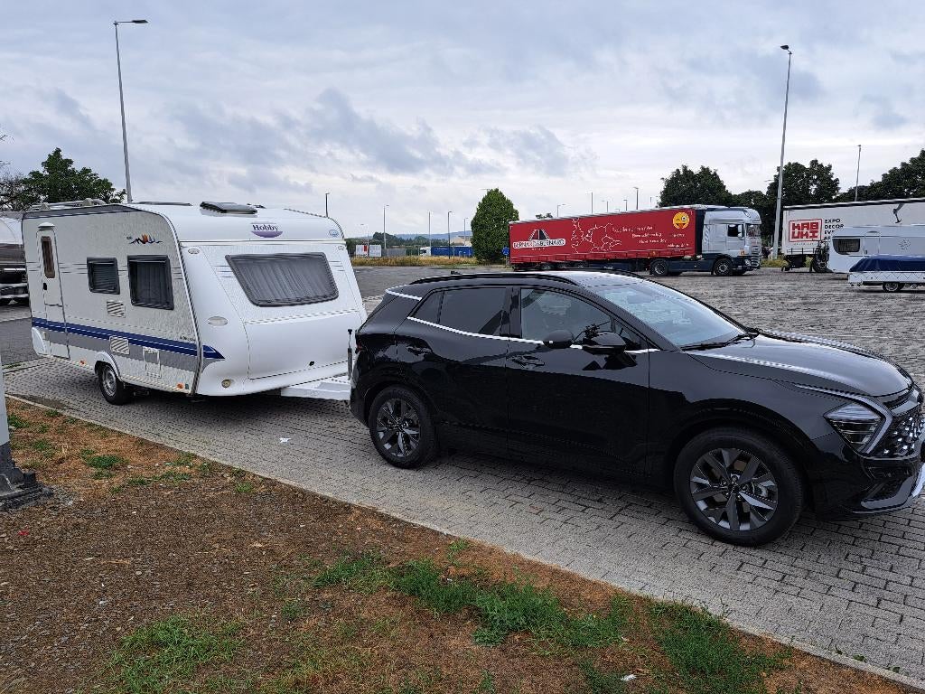 Hobby de Luxe 440 SF bj 2006, Hobby, Koelkast, Dwarsbed, Treinzit