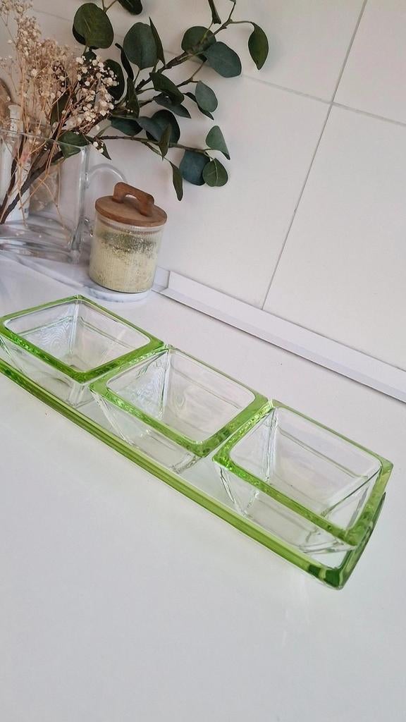 Leonardo snackset, Huis en Inrichting, Keuken | Servies, Schaal of Schalen, Overige stijlen, Glas, Ophalen of Verzenden