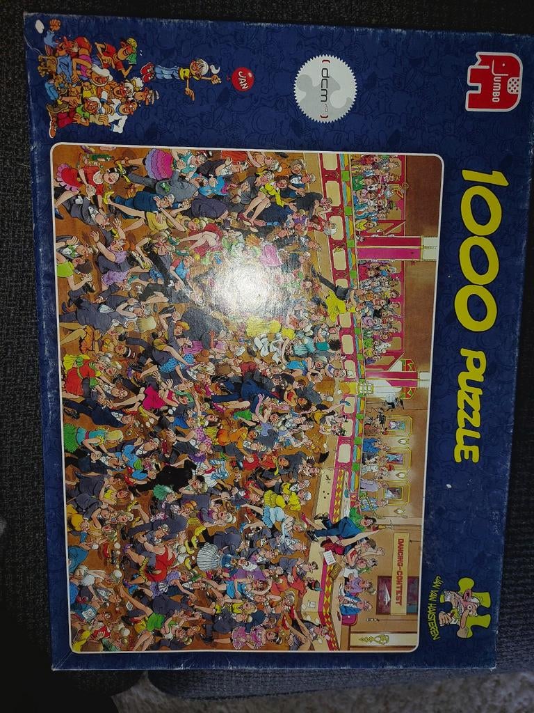 Jan van Haasteren Stijldansen Puzzel 1000 stukjes, Ophalen of Verzenden, 500 t/m 1500 stukjes, Gebruikt, Legpuzzel