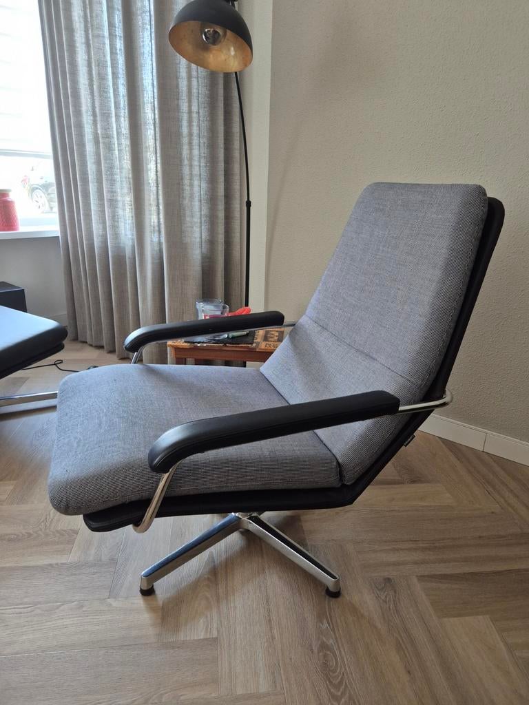 Gelderland 400 incl hocker, Leer, 75 tot 100 cm, Ophalen of Verzenden, Zo goed als nieuw