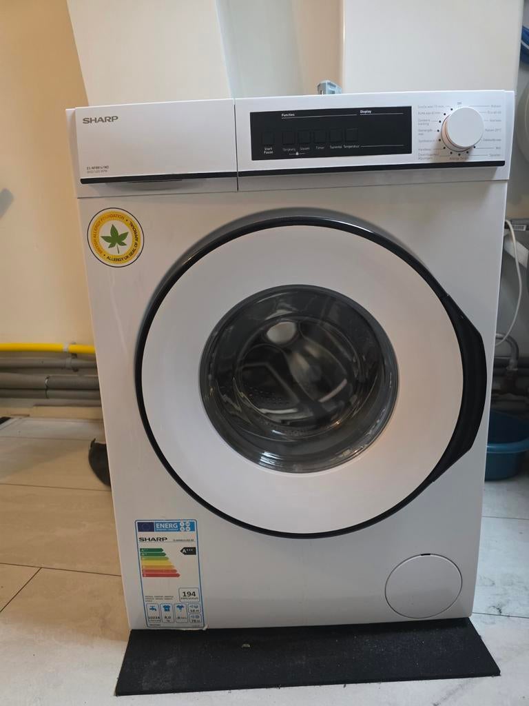 Sharp ES-NFB8141WD Wasmachine 8kg 1400 toeren, Witgoed en Apparatuur, Wasmachines, Ophalen, 1200 tot 1600 toeren, 8 tot 10 kg