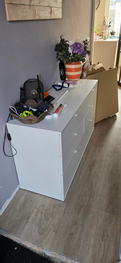 IKEA ladekast met beschadigingen, Gebruikt, 100 tot 150 cm, 5 laden of meer, Ophalen of Verzenden