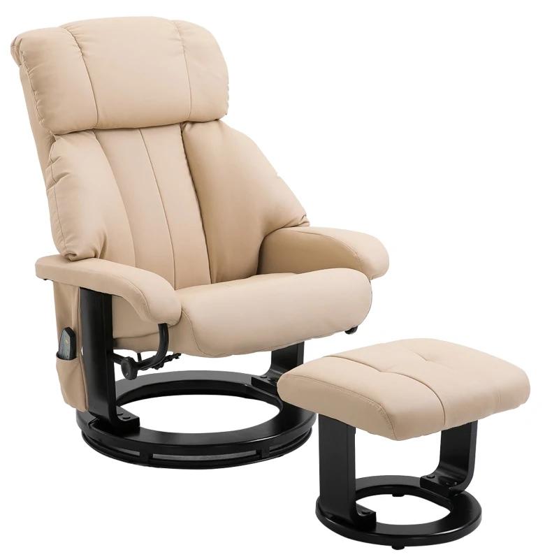 HOMCOM massagefauteuil met massagekruk met timerfunctie nieu, Huis en Inrichting, Fauteuils, Nieuw, Ophalen