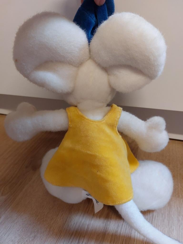 Diddl knuffel met gele jurk 30 cm, Verzamelen, Diddl, Ophalen of Verzenden, Knuffel