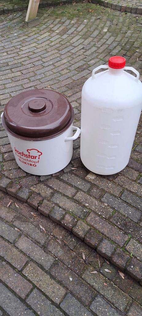 Bierbrouw emmer en gistvat, Verzamelen, Biermerken, Ophalen, Zo goed als nieuw, Flesje(s), Overige merken