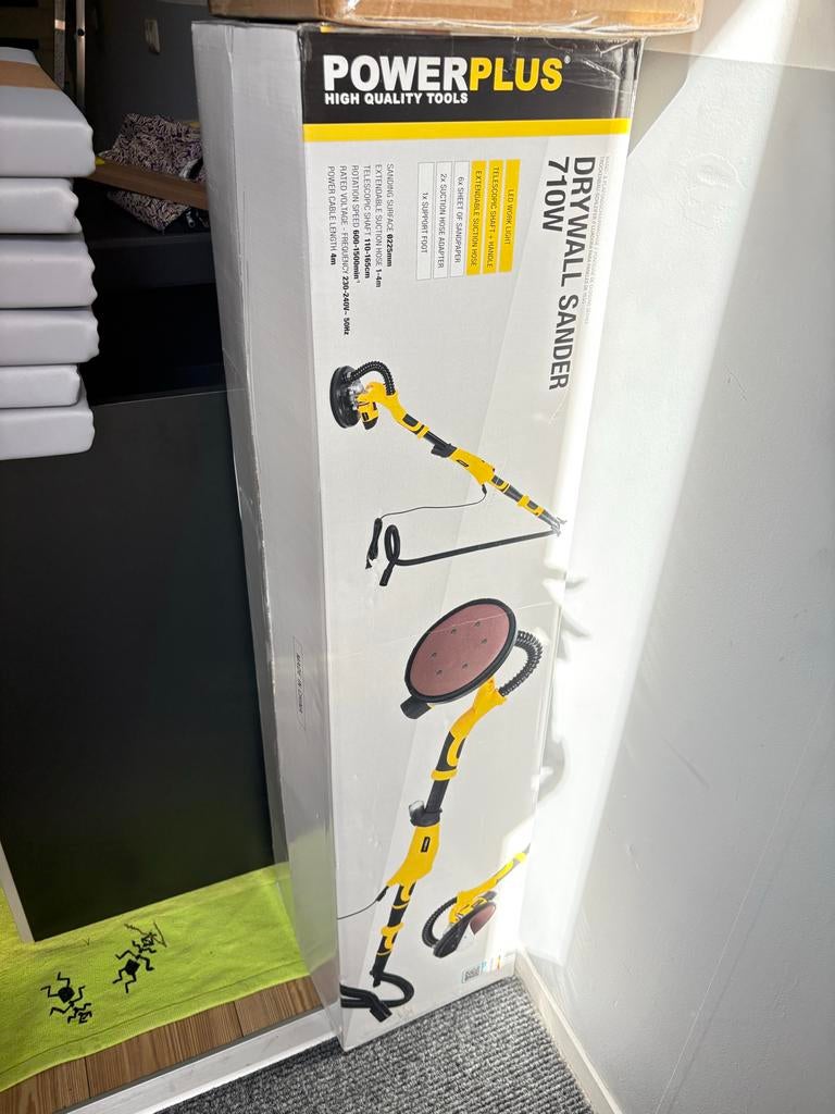 Powerplus Drywall Sander 710W - Nieuw in doos, Ophalen, Nieuw, 600 tot 1200 watt, Overige typen