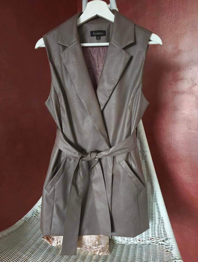 G-maxx - Gilet bodywarmer taupe - mt xs, Verzenden, Zo goed als nieuw, G-maxx, Maat 34 (XS) of kleiner