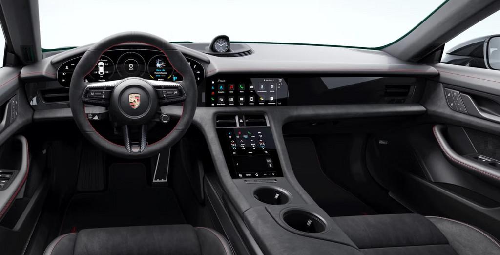 Porsche Taycan GTS Sport Turismo, Stof, Gebruikt, 124 €/maand, Met garantie (alle)