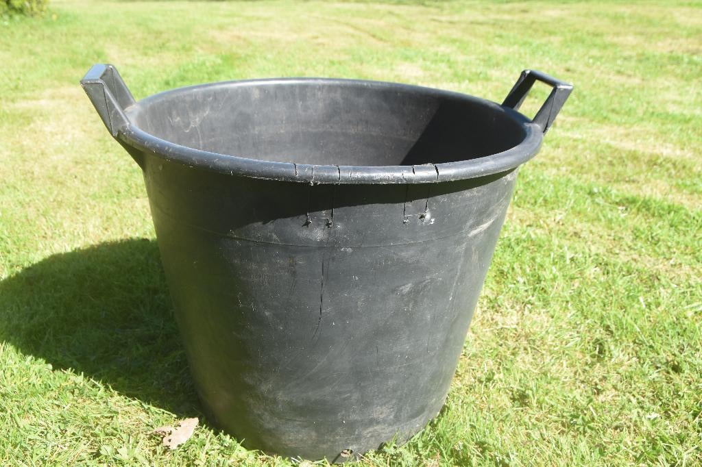 Plantcontainer Bloembak Boomcontainer + handvatten 50 liter, Ophalen, Kunststof, Gebruikt, Rond