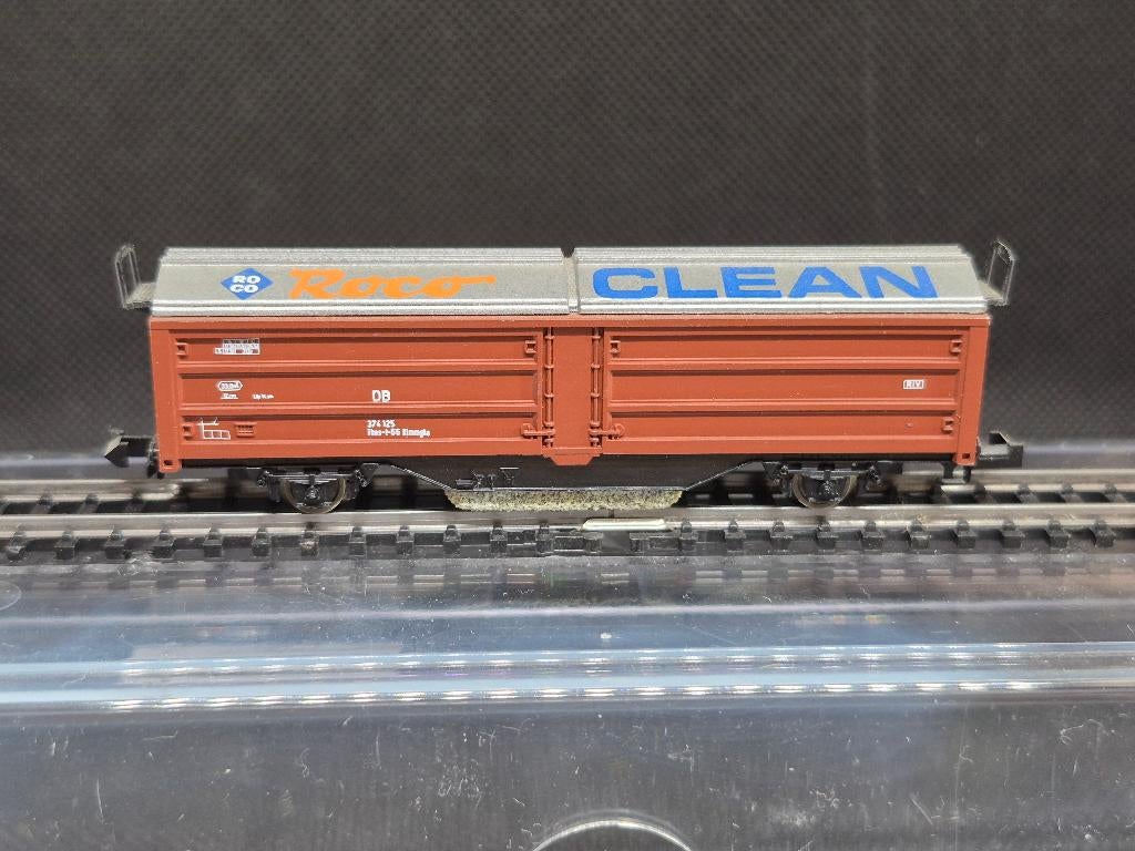 Roco 25093 - railreiniger obv Tbes-t-66 'Roco Clean' (16289), Gebruikt, Gelijkstroom, Wagon, Ophalen of Verzenden