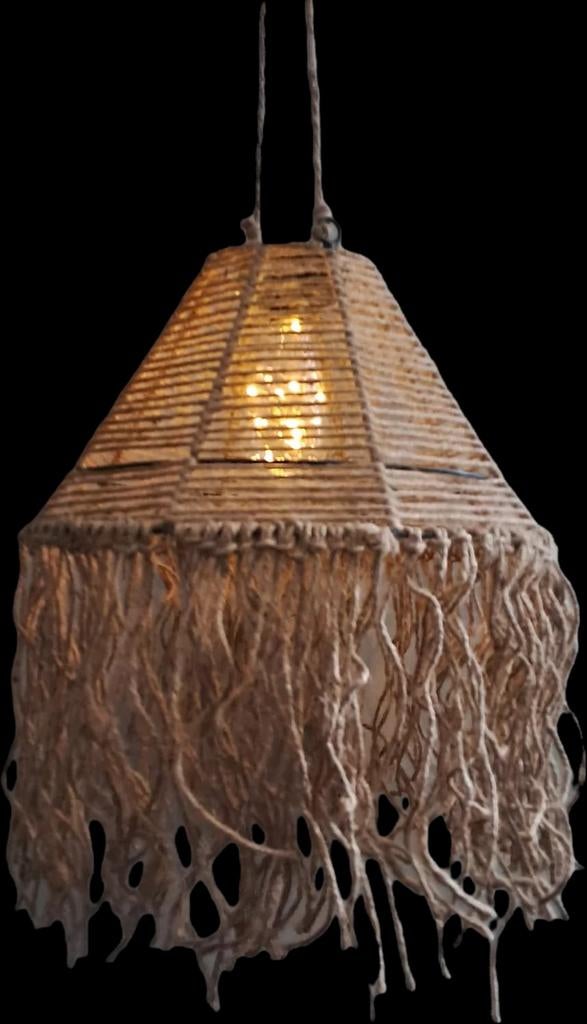 Unieke Solar Hanglamp Ibiza – Zonne-energie | Ø35 x H45 cm, Overige materialen, Onbekend, Nieuw, Ophalen of Verzenden