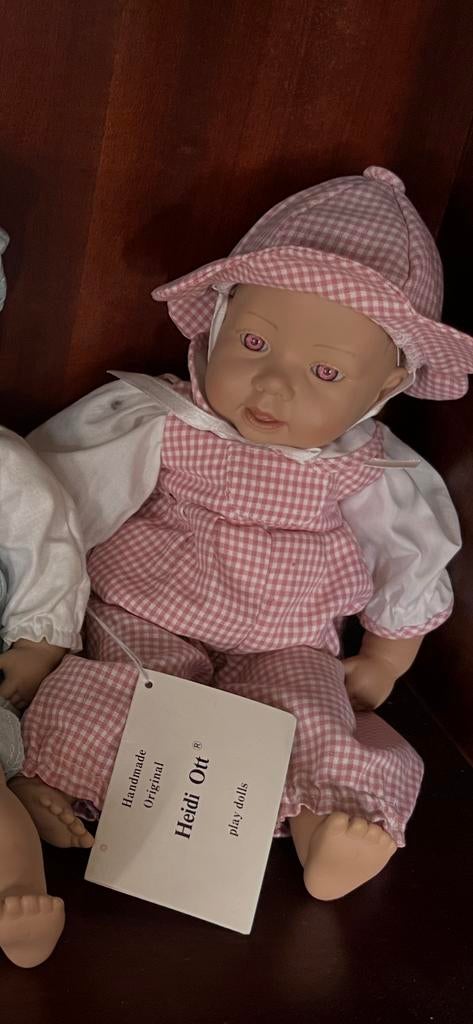 Heidi Ott pop met roze geruite kleding, Ophalen of Verzenden, Gebruikt, Overige typen