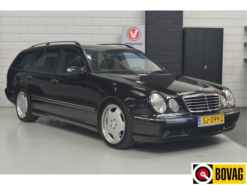 Mercedes-Benz E-klasse Combi AMG 55 // LEDER // CLIMA // CRU, Achterwielaandrijving, Gebruikt, 8 cilinders, Zwart