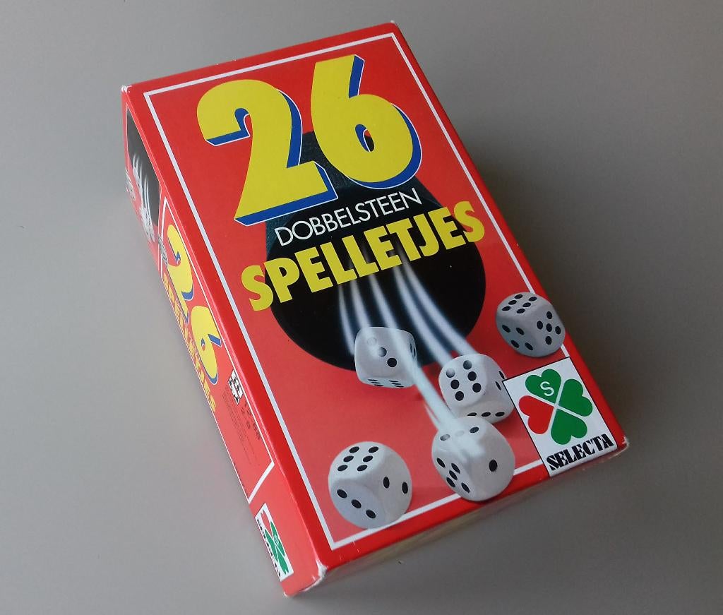 26 dobbelsteenspelletjes van SELECTA, Een of twee spelers, Ophalen of Verzenden, Zo goed als nieuw, Selecta