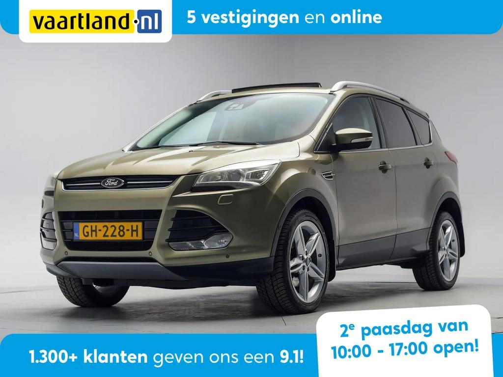 Ford Kuga 2.0 TDCI Titan.+ 4WD [ Leer Panoramadak Trekhaak ], Automaat, Gebruikt, 4 cilinders, Bruin