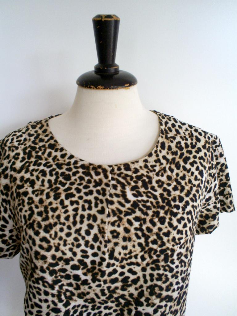 PURDEY blouse top mt. 38 met dierprint, Maat 38/40 (M), Bruin, Verzenden, Zo goed als nieuw