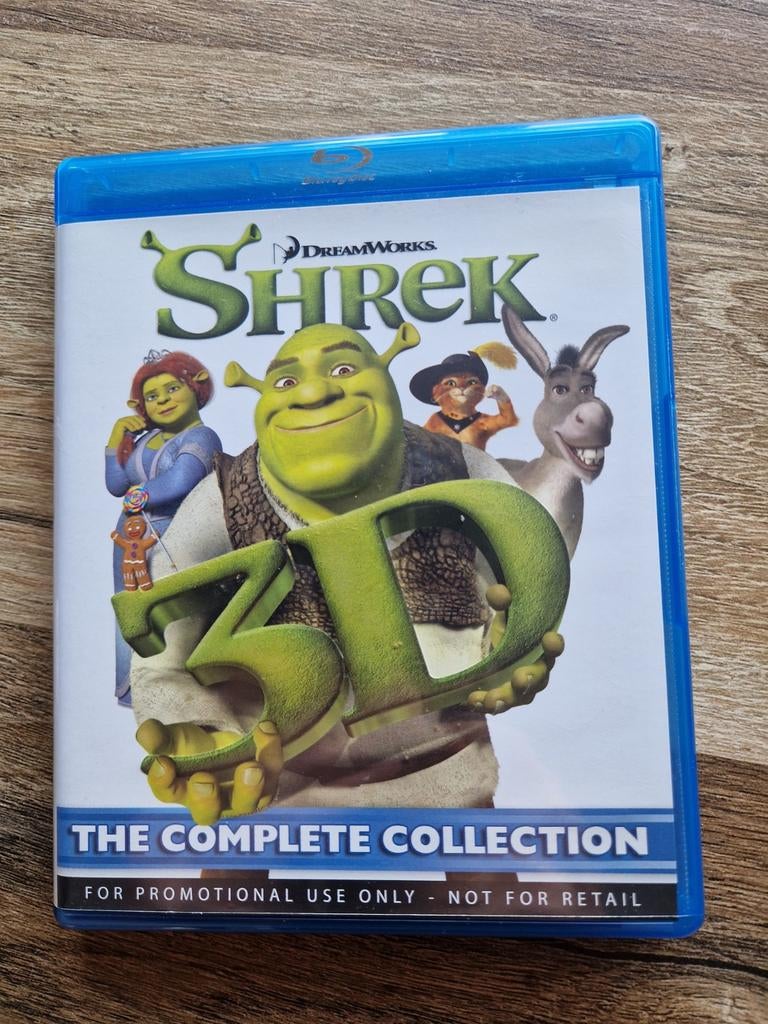 Shrek 1, 2, 3 en 4 The Complete Collection 3D Blu-ray, Ophalen of Verzenden, Zo goed als nieuw, Tekenfilms en Animatie