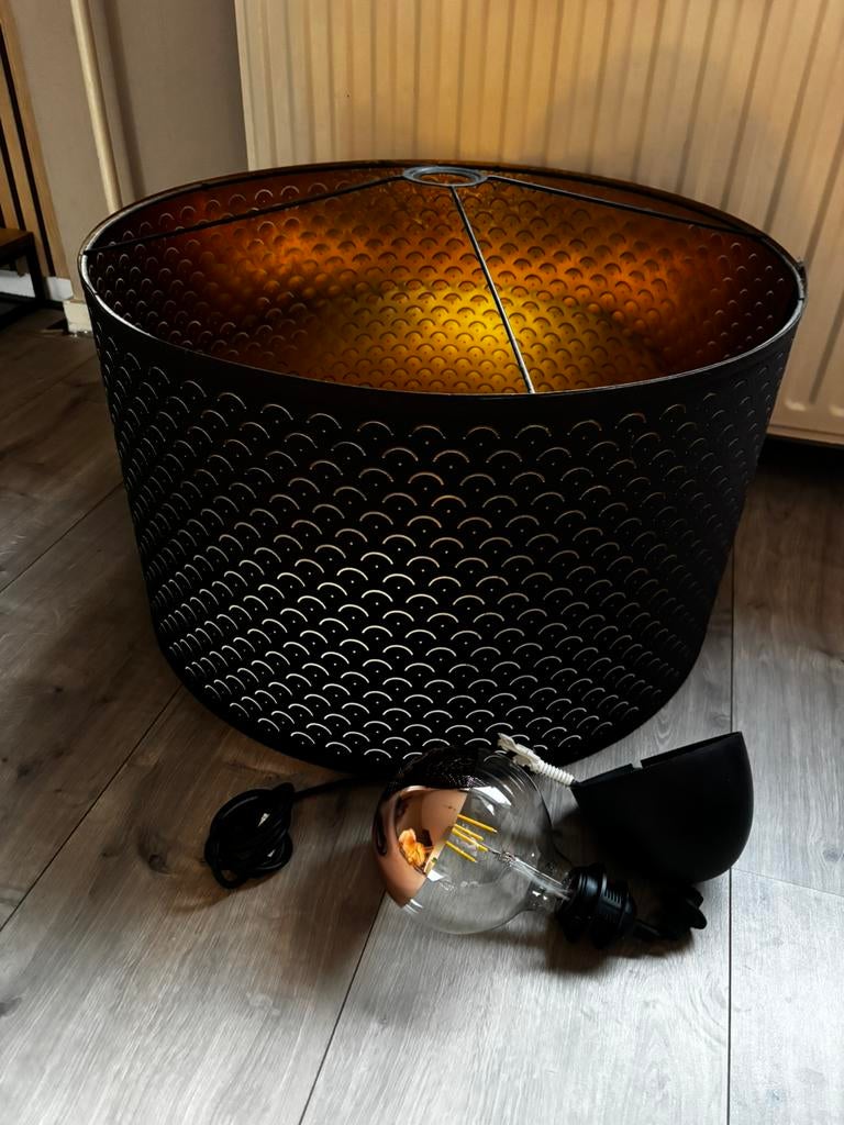 Hanglamp met xl bol, Ophalen of Verzenden, Zo goed als nieuw, 50 tot 75 cm