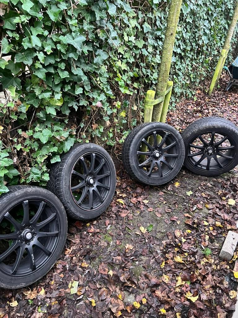 Velgen 17 inch 225/45 steekmaat 5x100, Auto-onderdelen, Banden en Velgen, Ophalen, Gebruikt, Banden en Velgen, 17 inch