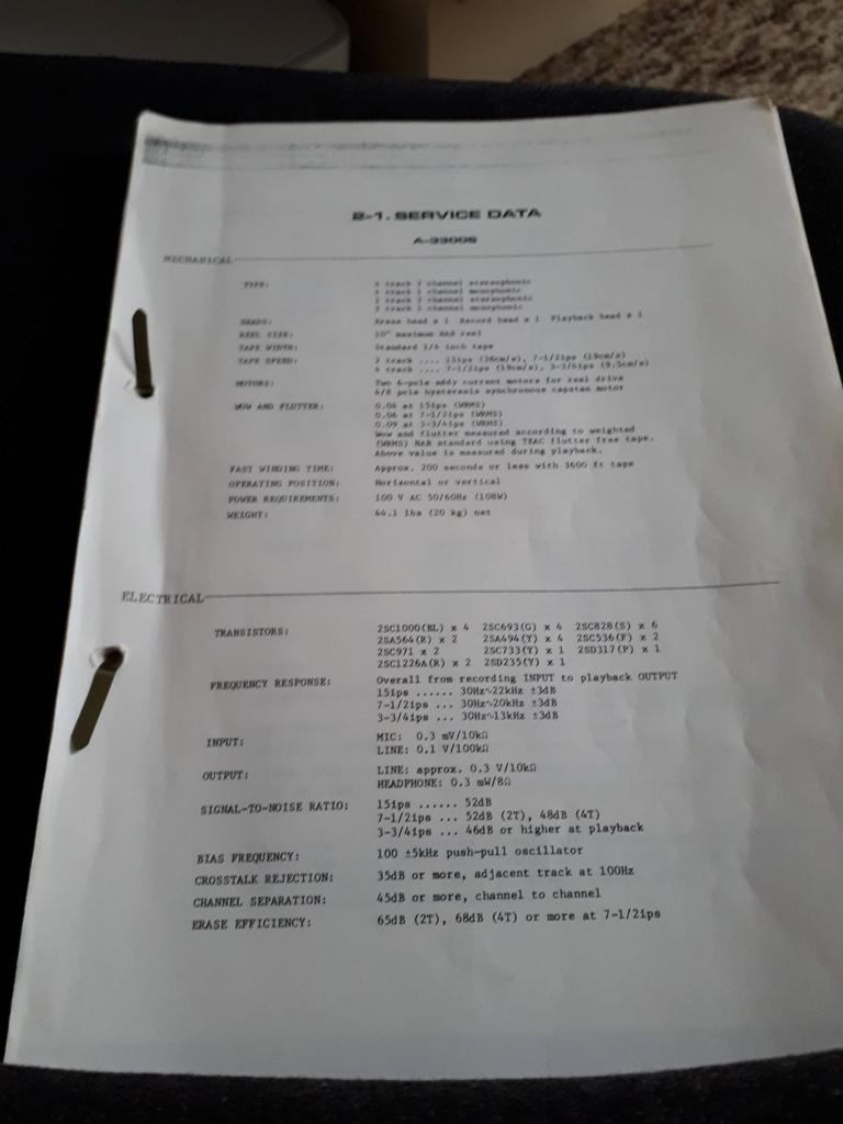 Handleiding voor de TEAC a2300s, Audio, Tv en Foto, Bandrecorders, Ophalen