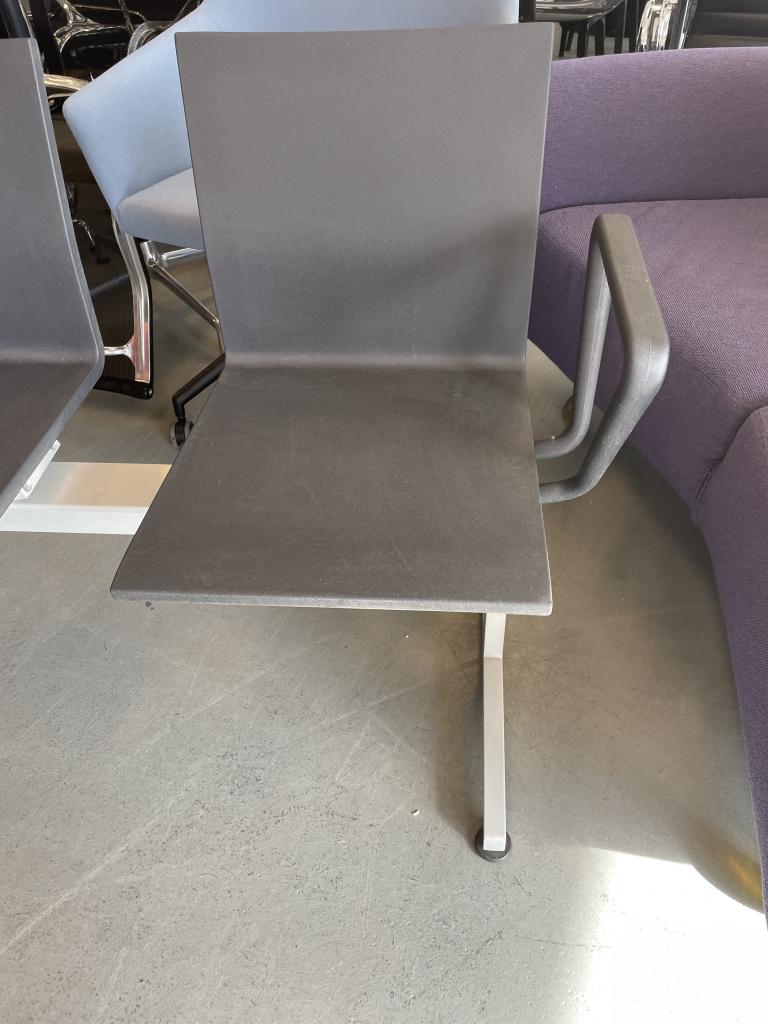 1x Vitra Maarten van Severen Bank op Traverse .04 Antraciet, Niet ingevuld, Niet ingevuld, Ophalen of Verzenden, Zo goed als nieuw