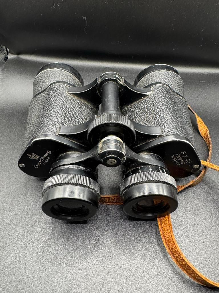 Vintage Verrekijker 8x40 - Goerz Company, Japan, Gebruikt, 8 tot 12x, Met hoes of tas, Porro (met knik)