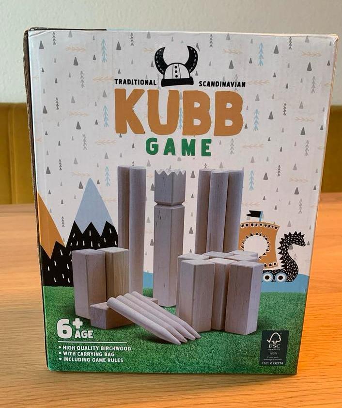 Kubb Spel - Traditioneel Scandinavisch Buitenspel, Drie of vier spelers, Ophalen of Verzenden, Nieuw