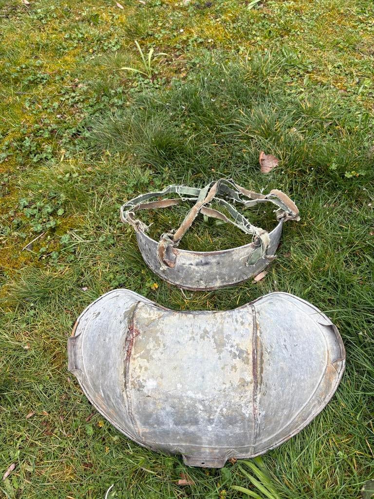 Oude zinken zaaibak - Antieke zaaischort, Ophalen of Verzenden