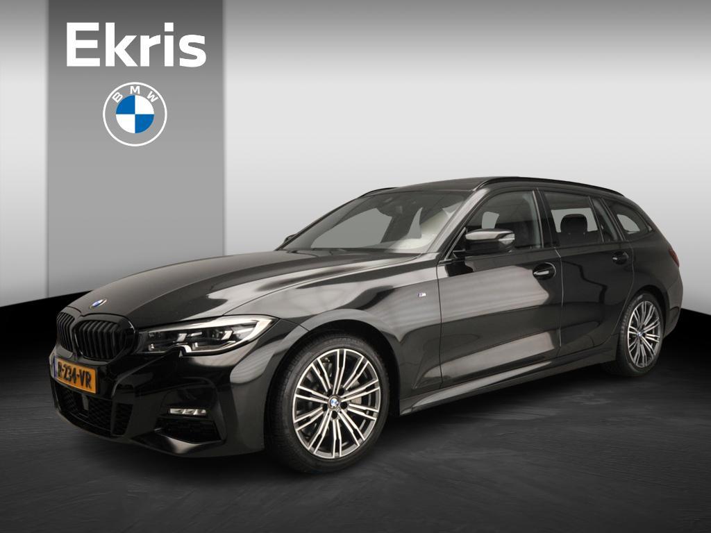 BMW 3 Serie Touring 330i xDrive M-Sportpakket | LED | Leder, Auto's, Automaat, Stof, 4 cilinders, Zwart