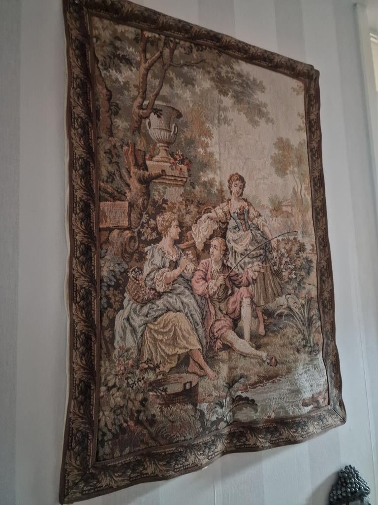 Wandkleed global hoog 103cm breed 73cm, Antiek en Kunst, Antiek | Kleden en Textiel, Ophalen