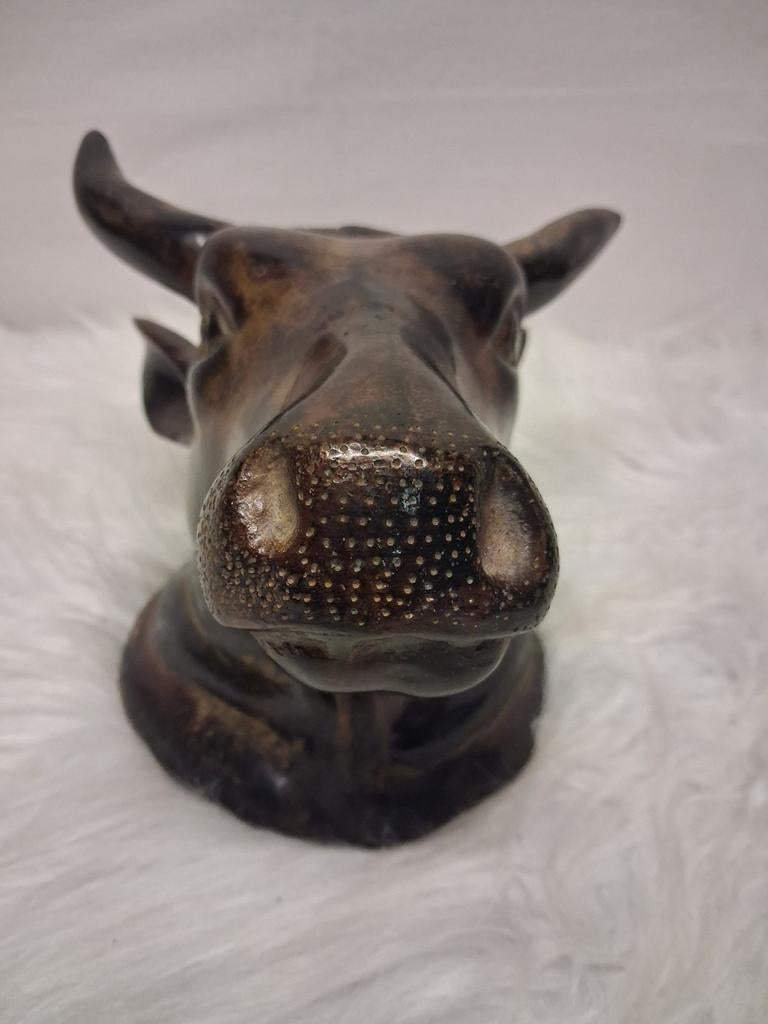 Bronzen beeld koe, Ophalen of Verzenden