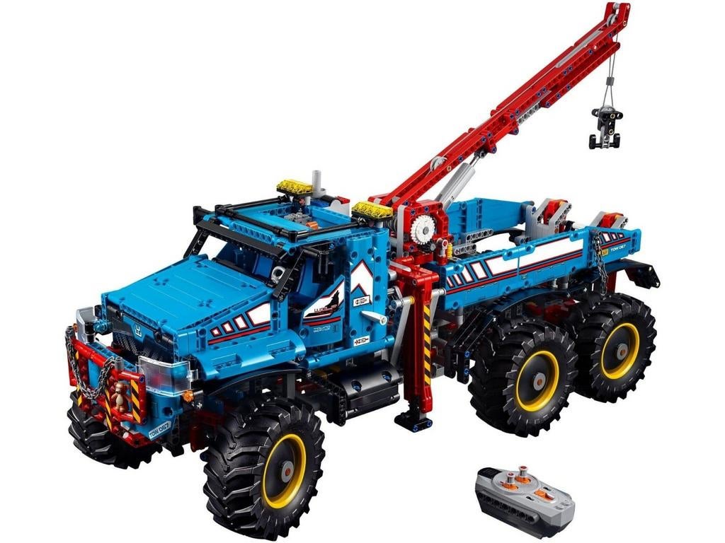 Lego Technic 42070 6x6 All Terrain Tow Truck, Kinderen en Baby's, Speelgoed | Duplo en Lego, Ophalen, Zo goed als nieuw, Complete set