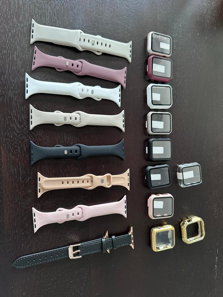 Apple Watch bandjes en beschermers 38mm, Verzenden, Gebruikt, Bandje