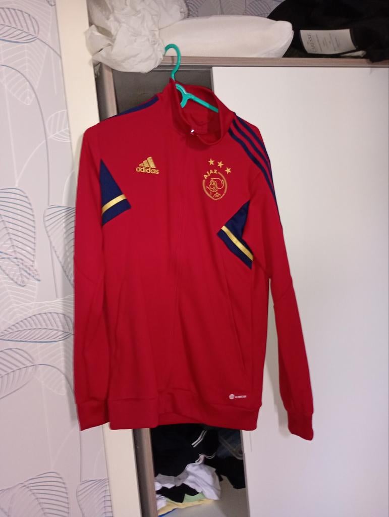 Ajax trainingsjas rood maat M, Kleding | Heren, Sportkleding, Ophalen of Verzenden