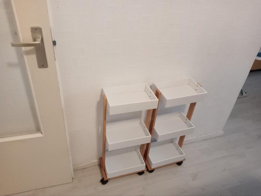 Keuken trolley kast (bamboe), Ophalen of Verzenden