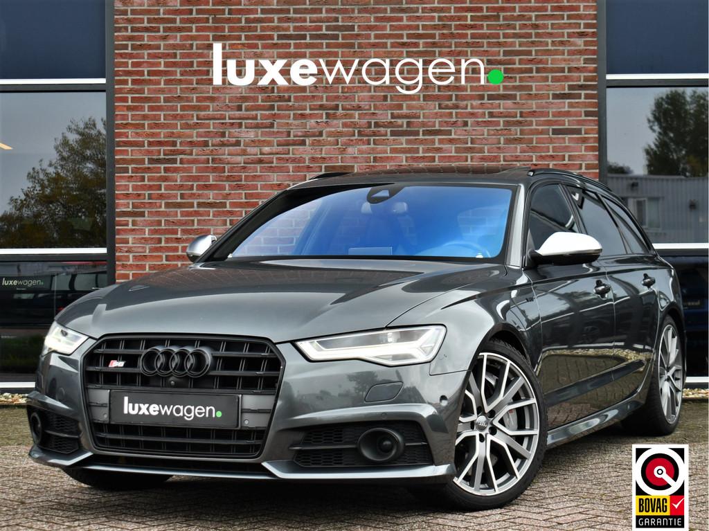 Audi S6 Avant 4.0 TFSI 450pk quattro Ceramic B&O S-zetels Pa, Auto's, Audi, 1935 kg, Gebruikt, Met garantie (alle), 120 €/maand