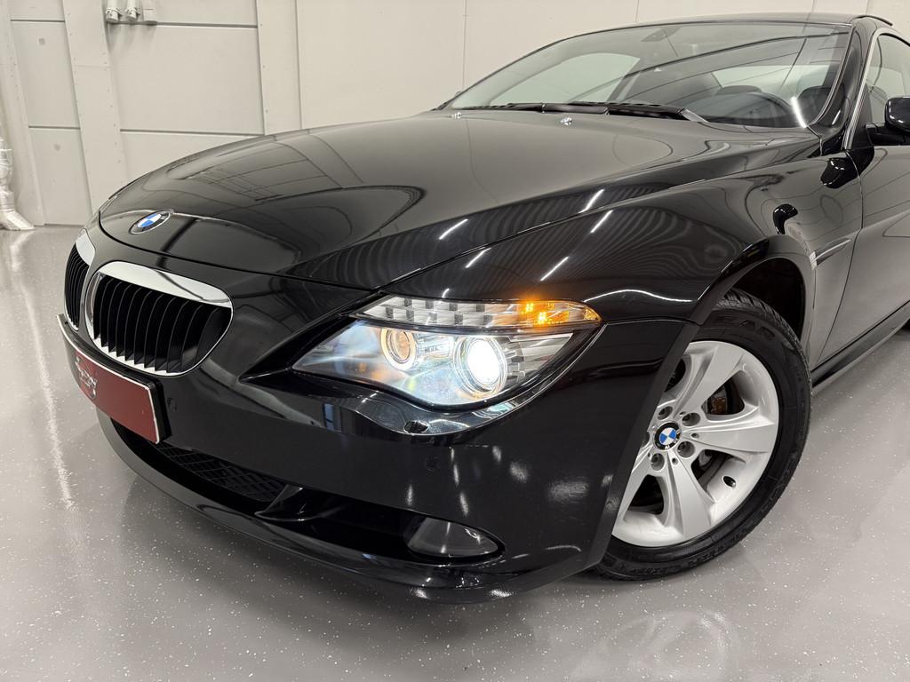BMW 6 Serie 630i High Exe 48.232km/PANO/LEER/XENON/SOFT-CLOS, Auto's, BMW, Achterwielaandrijving, Gebruikt, Zwart, Met garantie (alle)