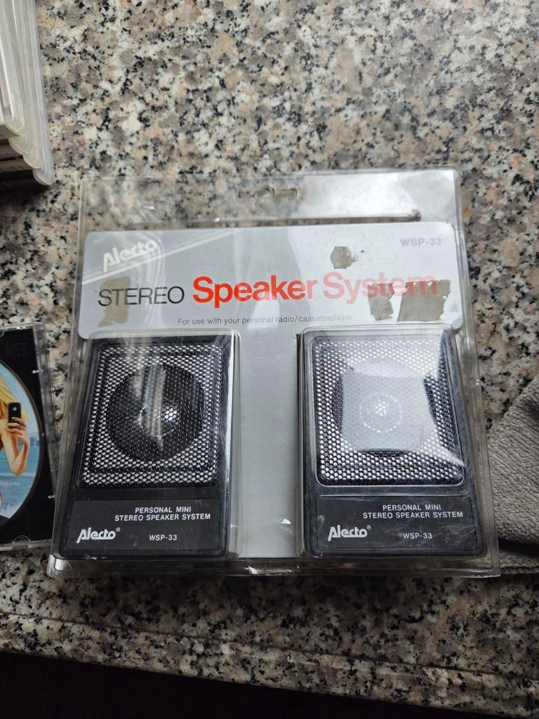 Alecto WSP-33 Mini Stereo Luidsprekersysteem, Ophalen of Verzenden