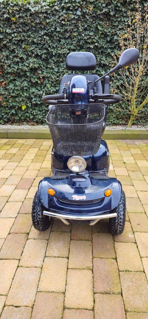 Scootmobiel Mango Freerider tiger 4 blauw, Ophalen, Gebruikt, 16 km/u of meer, Mango
