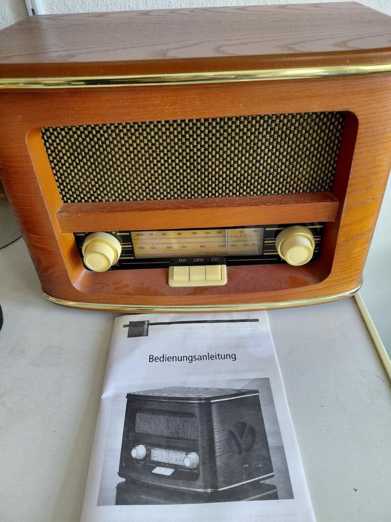 Vintage dual platenspeler en radio, Ophalen