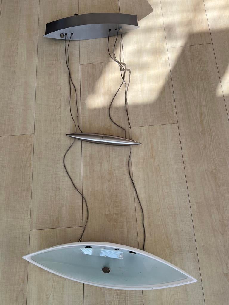 Hanglamp, Ophalen, Gebruikt, Glas, 75 cm of meer